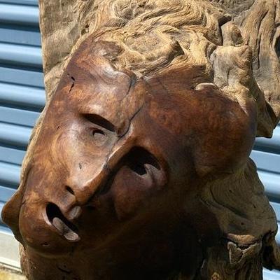 Lot # 402 Driftwood Sculpture in Black Walnut by George Beach 