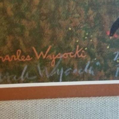 LOT #232: Vintage Signed and Numbered Charles Wysocki Large Print 