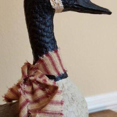LOT #233: Wood Carved Duck Signed and Dated