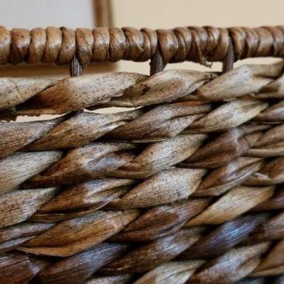 LOT #235: Woven Straw Storage Basket