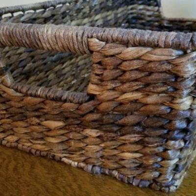 LOT #235: Woven Straw Storage Basket
