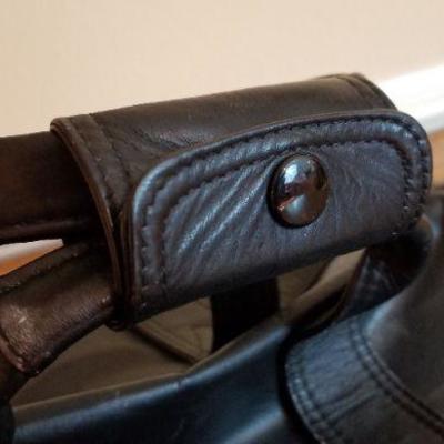 LOT #238: TUMI Blacl Soft Leather Travel Bag