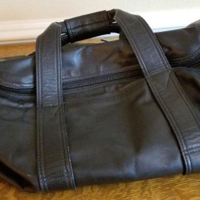 LOT #238: TUMI Blacl Soft Leather Travel Bag