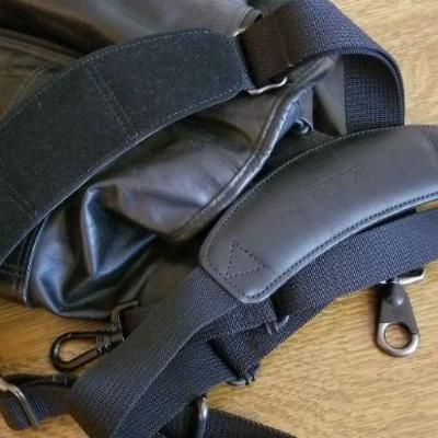 LOT #238: TUMI Blacl Soft Leather Travel Bag