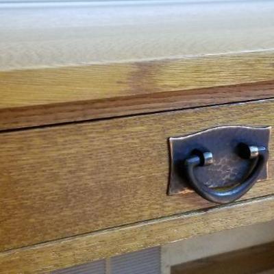 LOT #241: Vintage STICKLEY Brown 3-Drawer Office Desk