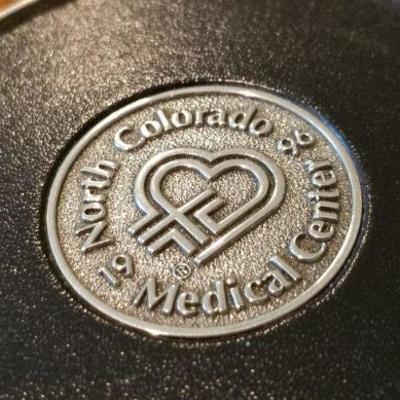 LOT #245: Vintage Leather and Chrome Plated 1996 Medical Center Presentation Coasters