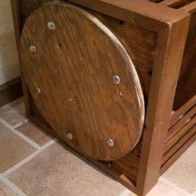 LOT #247: Vintage STICKLEY Mission Oak Style Swivel Bookcase