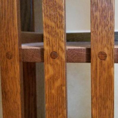 LOT #247: Vintage STICKLEY Mission Oak Style Swivel Bookcase
