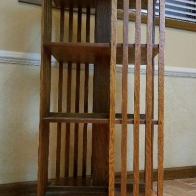 LOT #247: Vintage STICKLEY Mission Oak Style Swivel Bookcase