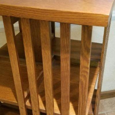 LOT #247: Vintage STICKLEY Mission Oak Style Swivel Bookcase