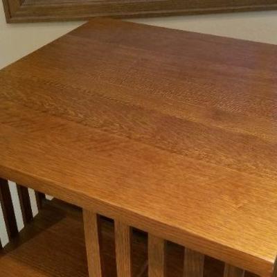 LOT #247: Vintage STICKLEY Mission Oak Style Swivel Bookcase