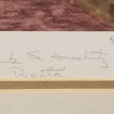 LOT #262: Caesar Monurano 1989 Signed Lithograph