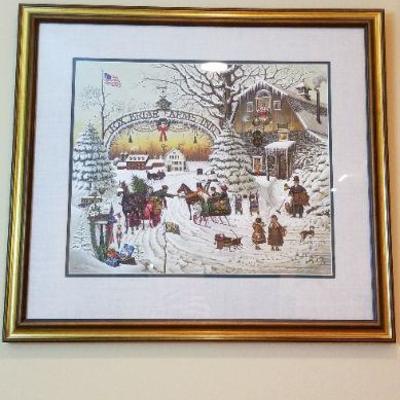 LOT #267: Charles Wysocki Snow Day SIGNED AND NUMBERED 