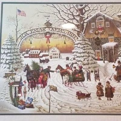 LOT #267: Charles Wysocki Snow Day SIGNED AND NUMBERED 