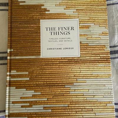 THE FINER THINGS book by Christiane Lemieux COFFEE TABLE BOOK