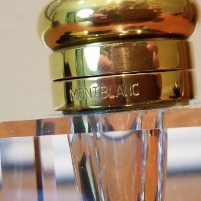 LOT #272: Montblanc Crystal Inkwell w/ Base