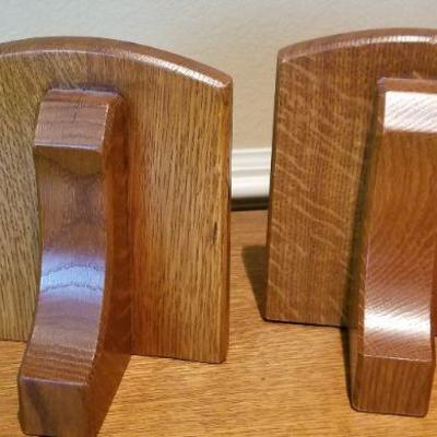 LOT #274: Vintage STICKLEY Bookends w/ Heavy Copper Base #2
