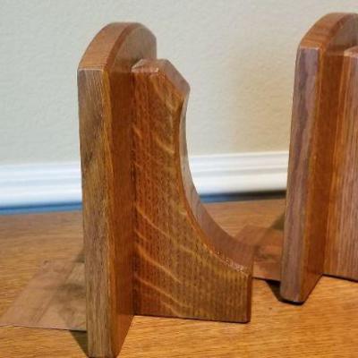 LOT #274: Vintage STICKLEY Bookends w/ Heavy Copper Base #2