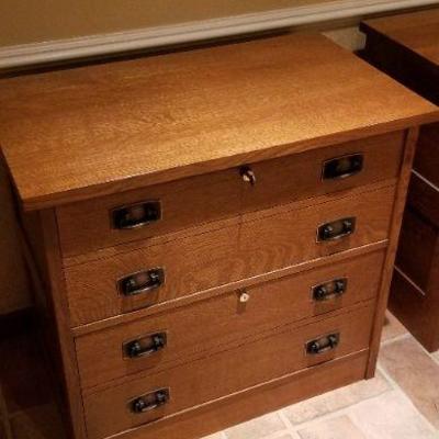 LOT #278: Vintage STICKLEY File Storage Cabinet Two Drawer