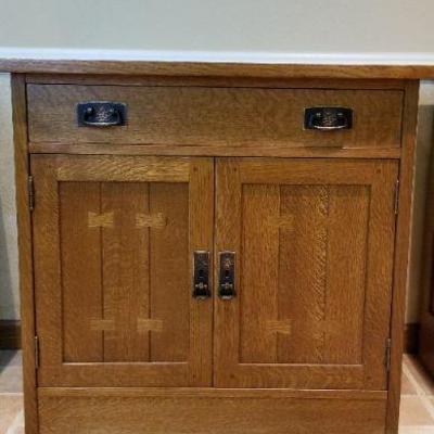 LOT #279: Vintage STICKLEY Storage Cabinet w/ drawer