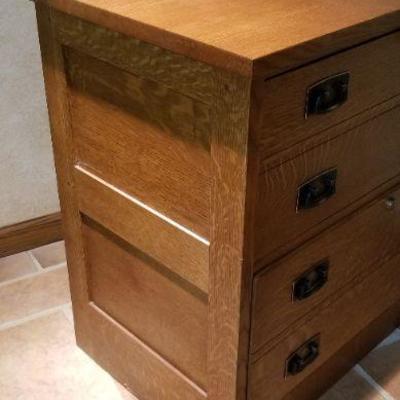 LOT #280: Vintage STICKLEY Two Drawer File Cabinet