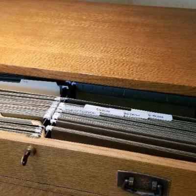 LOT #280: Vintage STICKLEY Two Drawer File Cabinet