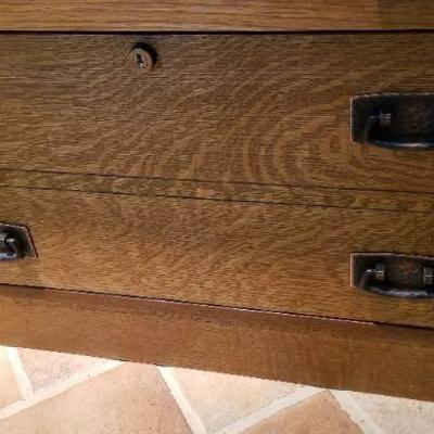 LOT #280: Vintage STICKLEY Two Drawer File Cabinet