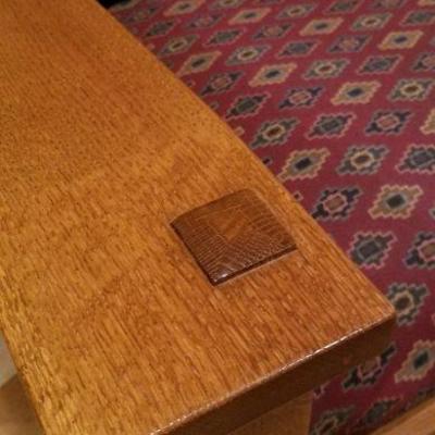 LOT # 282: Vintage STICKLEY Adjustable Back Chair w/ Original Cushions