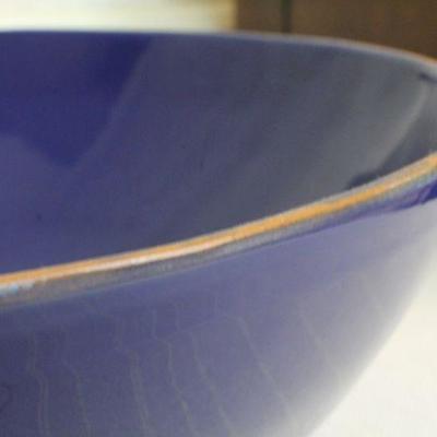 LOT #284: Dark Blue Made in Italy VIETRIâ„¢ Bowl Set w/ Coffee Mugs