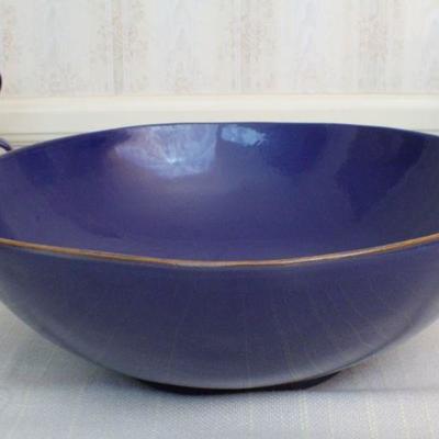 LOT #284: Dark Blue Made in Italy VIETRIâ„¢ Bowl Set w/ Coffee Mugs