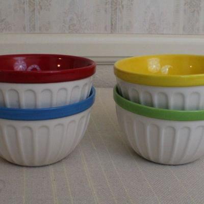 LOT #287: (4) Colorful Starbucksâ„¢ Bowls