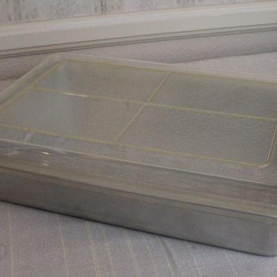LOT #288: Vintage REMAâ„¢ Stainless Cooking Dish w/ Crackle Design Lid