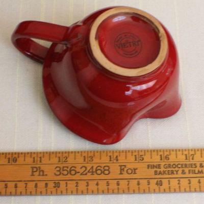 LOT #289: Dark Red VIETRIâ„¢ Made in Italy Dinnerware Set