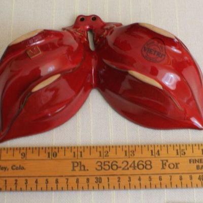 LOT #289: Dark Red VIETRIâ„¢ Made in Italy Dinnerware Set