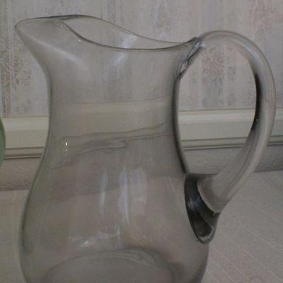 LOT #291: (2) Glass Pitchers