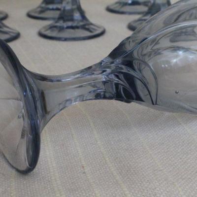 LOT #292: Vintage Blue Drinking Glasses (8) Total 