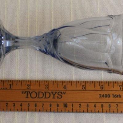 LOT #292: Vintage Blue Drinking Glasses (8) Total 
