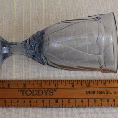 LOT #294: Vintage Blue Drinking Glasses Large (7) Total