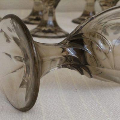 LOT #295: Vintage Brown Drinking Glasses Large (8) Total