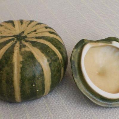 LOT #296: Wine Coaster and Ceramic Melon