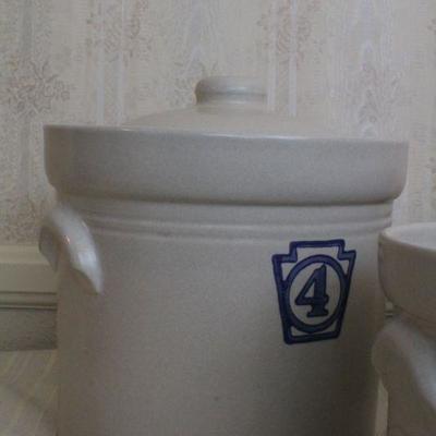 LOT #300: Ceramic Numbered Kitchen Dry Good Containers