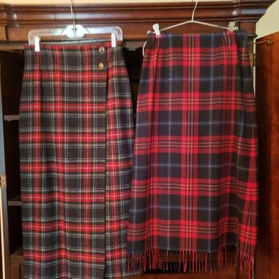 Lot 302: (2) Pendleton Wool Plaid