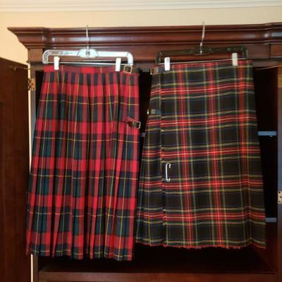 Lot 303: The Scotch House Wool Plaid Skirts (2)