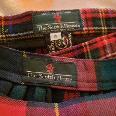 Lot 303: The Scotch House Wool Plaid Skirts (2)