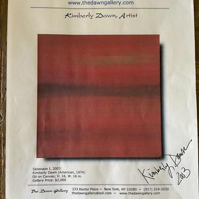 TWO (2) ORIGINAL oil on canvas ART "SERENADE I" AND "SERENADE II" BY KIMBERLY DAWN ARTIST