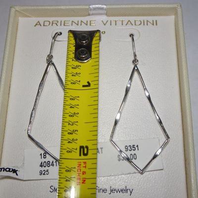 Sterling Silver Adrienne Vittadini Dangle Earrings 