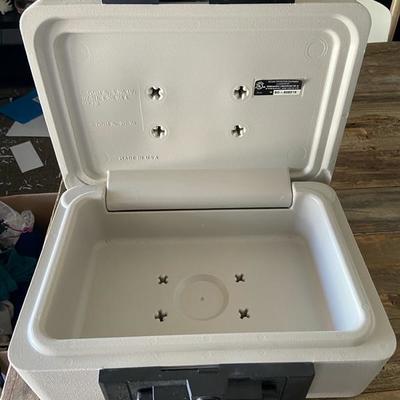SENTRY SAFE WITH FOB KEY for photos, cash, passports, documents.