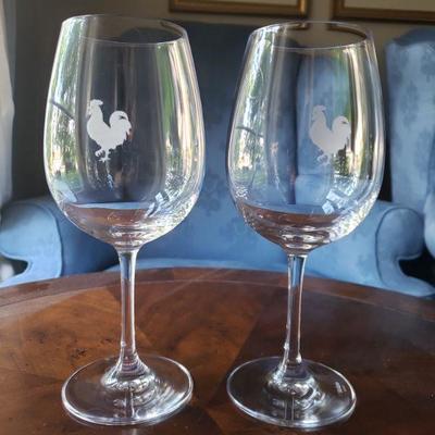 Lot 315: (2) StÃ¶lzle Wine Goblets 