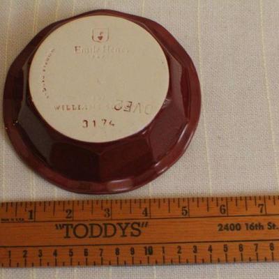 LOT #329: Williams & Sonomaâ„¢ Set of (4) Dark Red Ovenware Bowls