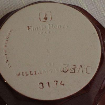 LOT #329: Williams & Sonomaâ„¢ Set of (4) Dark Red Ovenware Bowls